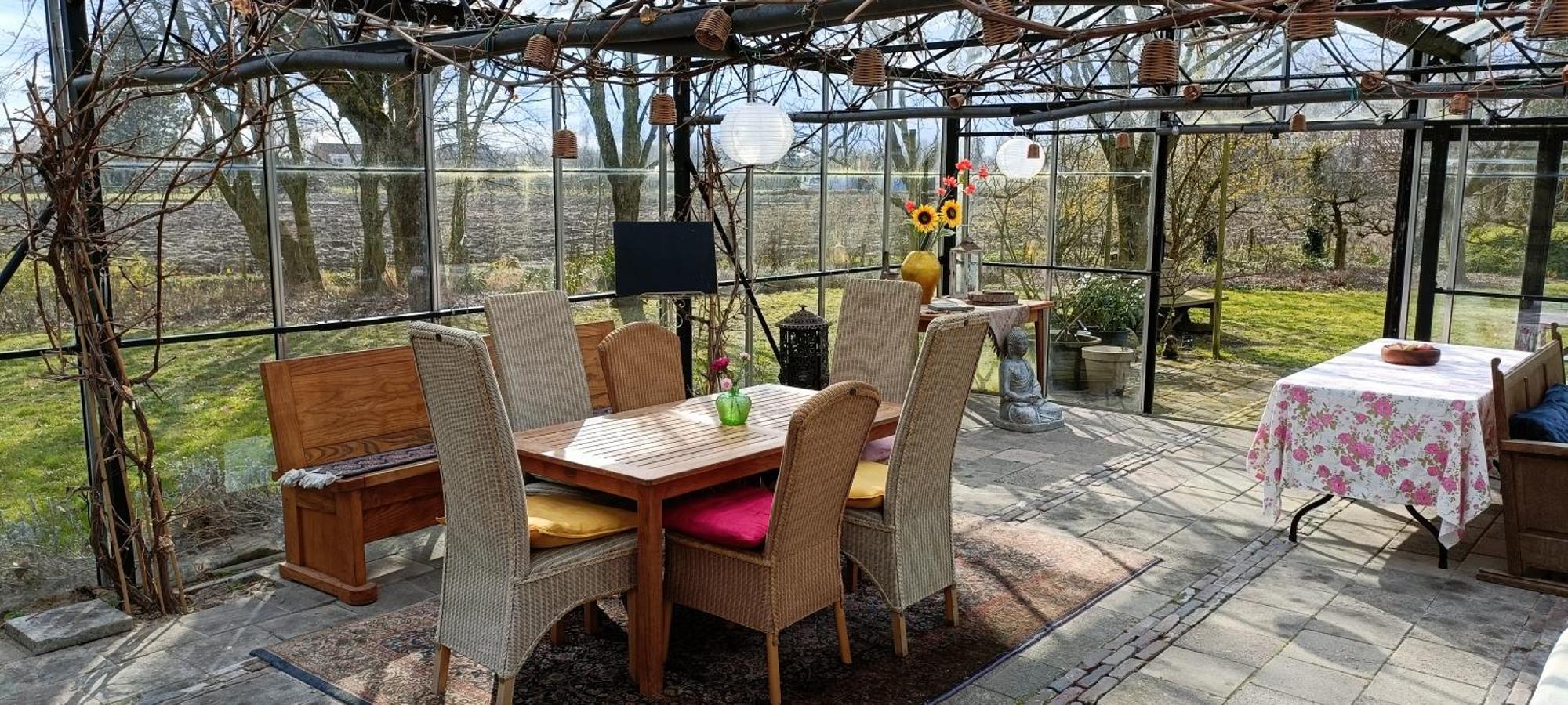 Borneman Buitenhof - Privé Appartement Houten Esterno foto